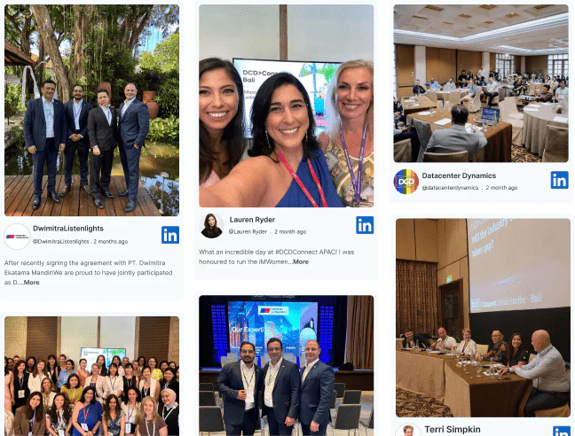 AI social media wall for conferences
