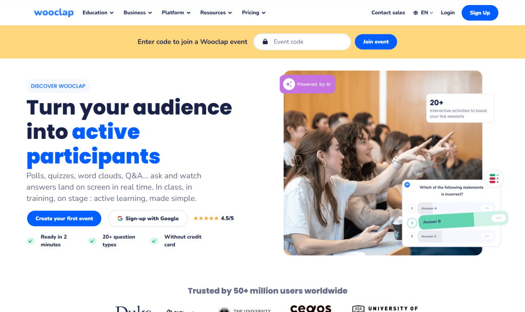 audience engagement tool